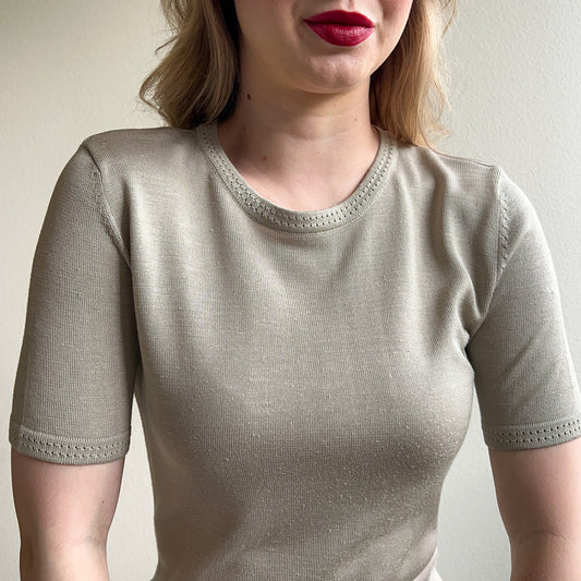 1990s Silky Soft Grey Sweater (S/M)