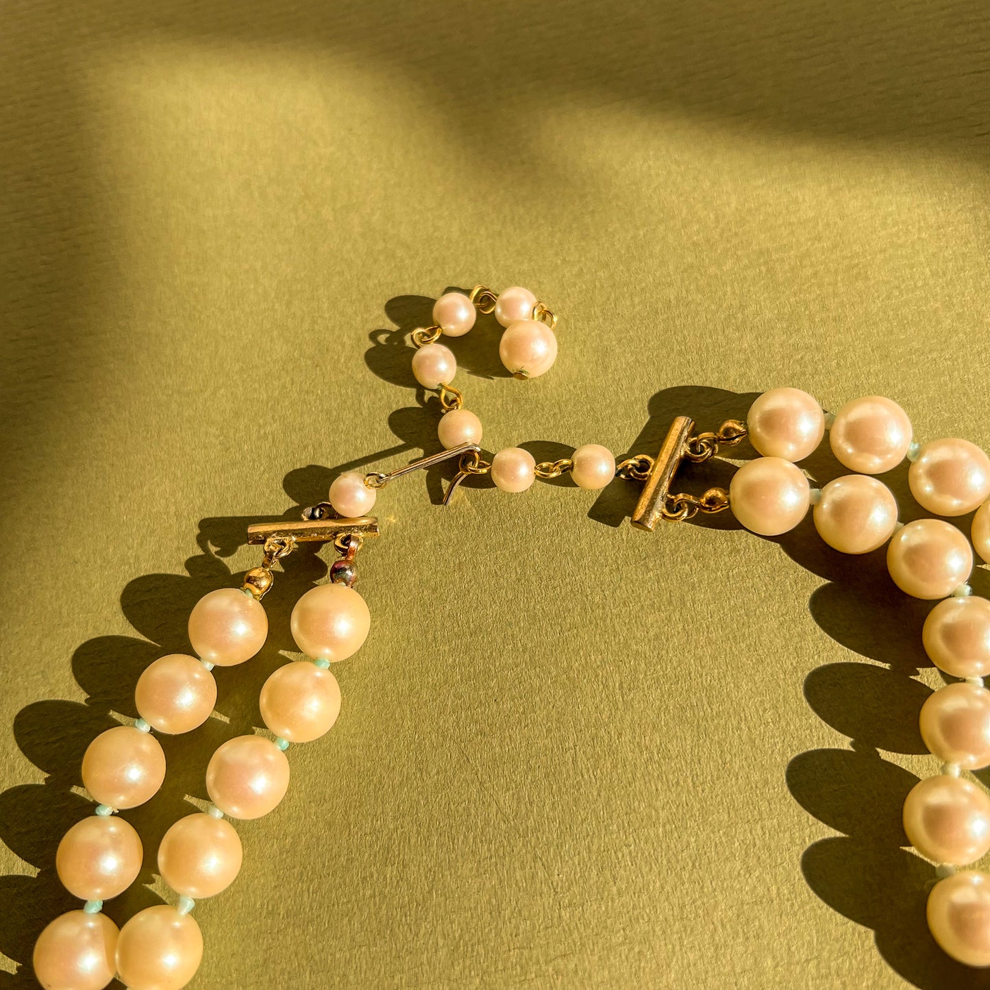 1960s Double-Strand Faux Pearl Necklace