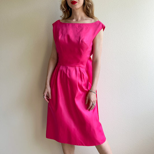 1960s Shocking Pink Emma Domb Dress (M/L)
