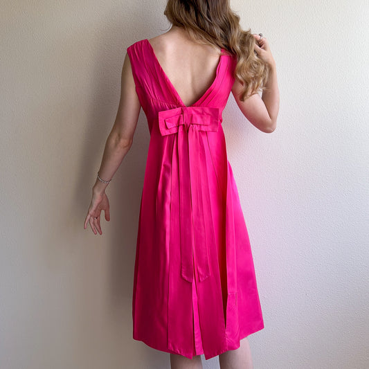 1960s Shocking Pink Emma Domb Dress (M/L)