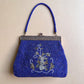 Exquisite 1940s Midnight Blue Beaded Handbag