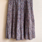 1940s Blue and Pink Paisley Print Dress With Bow (M)