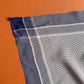 1940s Blue Plaid Silk Handkerchief