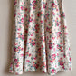 1940s Floral Print Cotton Dress With Red Buttons (XS/S)