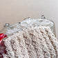 1940s Cream Crochet Handbag With Lucite Handle