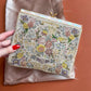 1940s Floral Tapestry Clutch With Mother of Pearl Clasp