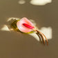 Large 1940s Pink Calla Lily Lucite Brooch