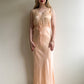 Stunning 1940s Peachy Pink Silk Slip Dress (S/M)