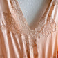 Stunning 1940s Peachy Pink Silk Slip Dress (S/M)