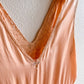 Stunning 1940s Peachy Pink Silk Slip Dress (S/M)