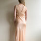 Stunning 1940s Peachy Pink Silk Slip Dress (S/M)