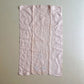 1940s Pale Peach Embroidered Linen Tea Towel