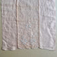 1940s Pale Peach Embroidered Linen Tea Towel