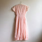 1940s Pale Pink House Dress With Pear Pattern (M/L)