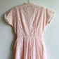 1940s Pale Pink House Dress With Pear Pattern (M/L)