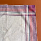1940s Cream Handkerchief With Purple Plaid