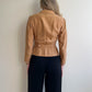 Darling 1940s Taupe Silk Buttoned Jacket (XS/S)