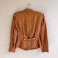 Darling 1940s Taupe Silk Buttoned Jacket (XS/S)
