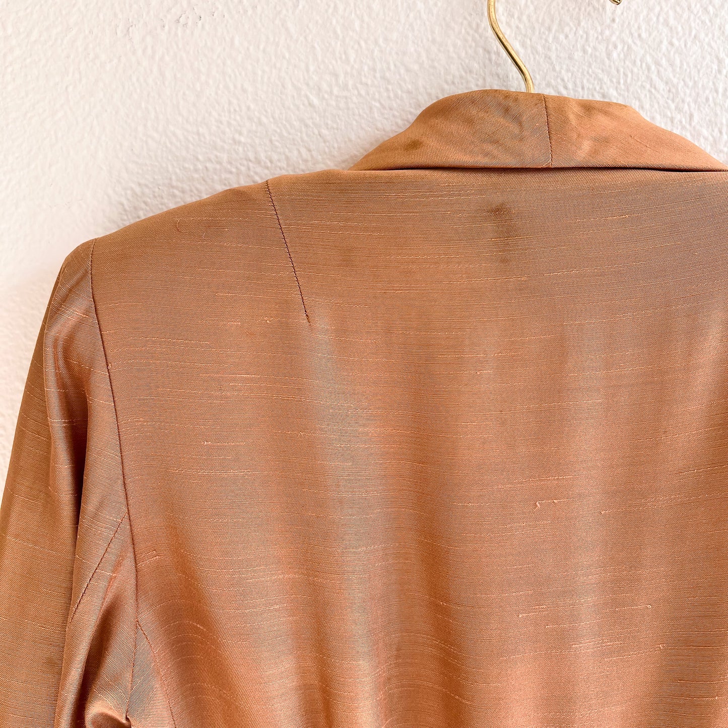 Darling 1940s Taupe Silk Buttoned Jacket (XS/S)