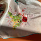 Romantic 1950s Floral Printed Silk Scarf