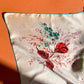 Romantic 1950s Floral Printed Silk Scarf