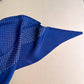 1950s Royal Blue Head Scarf With White Polka Dots