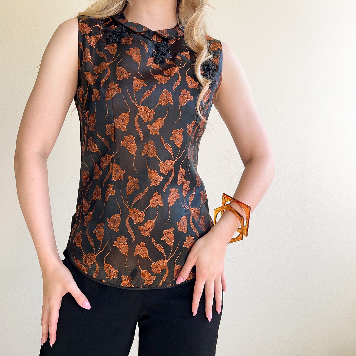 1950s Brown Tortoise Shell Lucite Bracelet Set