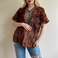 1950s Brown Mink Fur Shawl With Chocolate Silk Lining (S/M)
