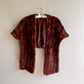 1950s Brown Mink Fur Shawl With Chocolate Silk Lining (S/M)