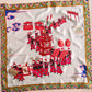 1950s Ancient Chinese Wedding Parade Silk Scarf