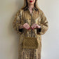 1950s Heavily Beaded Gold Handbag