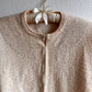 1950s Ivory Cardigan With Iridescent Sequins (S/M)