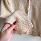 1950s Ivory Cardigan With Iridescent Sequins (S/M)