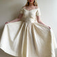 Stunning 1950s Ivory Embroidered Tea Dress (XS/S)