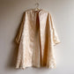 1950s Ivory Silk Jacquard Open Coat (M/L)