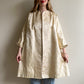 1950s Ivory Silk Jacquard Open Coat (M/L)