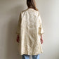 1950s Ivory Silk Jacquard Open Coat (M/L)