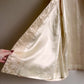 1950s Ivory Silk Jacquard Open Coat (M/L)