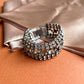 Large 1950s Sparkling Rhinestone Bracelet