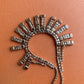 1950s Large Rhinestone Fringe Choker Necklace