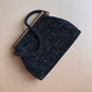 1950s Midnight Blue Beaded Handbag