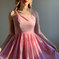 Adorable 1950s Pink Gingham Summer Dress (XS)