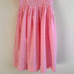 Adorable 1950s Pink Gingham Summer Dress (XS)