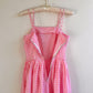 Adorable 1950s Pink Gingham Summer Dress (XS)