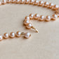 1950s Pale Pink Pearl Choker Necklace