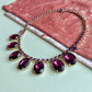 1950s Large Purple Spinel Gemstone Necklace