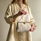 1950s Saks Fifth Avenue White Beaded Handbag