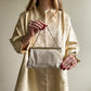 1950s Saks Fifth Avenue White Beaded Handbag