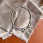 1950s Scalloped Rhinestone Choker Necklace