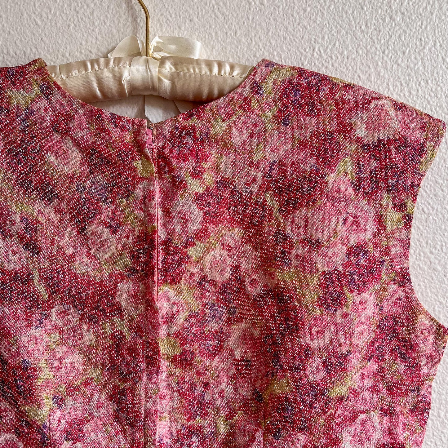 1950s Sparkling Roses Pattern Blouse (S/M)